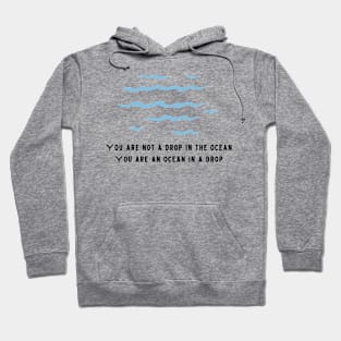 ocean quote beach items Hoodie